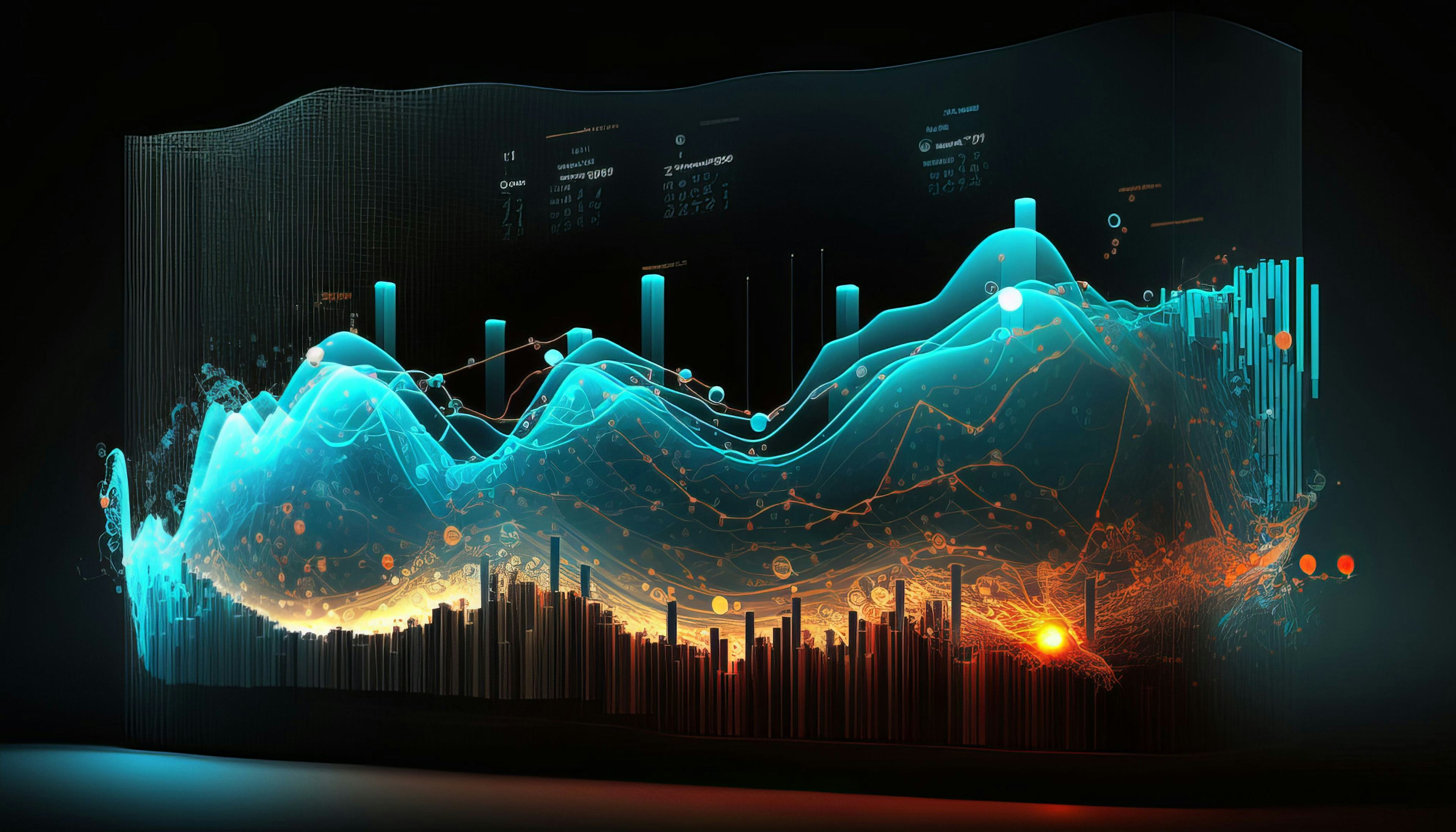 abstract background financial graph