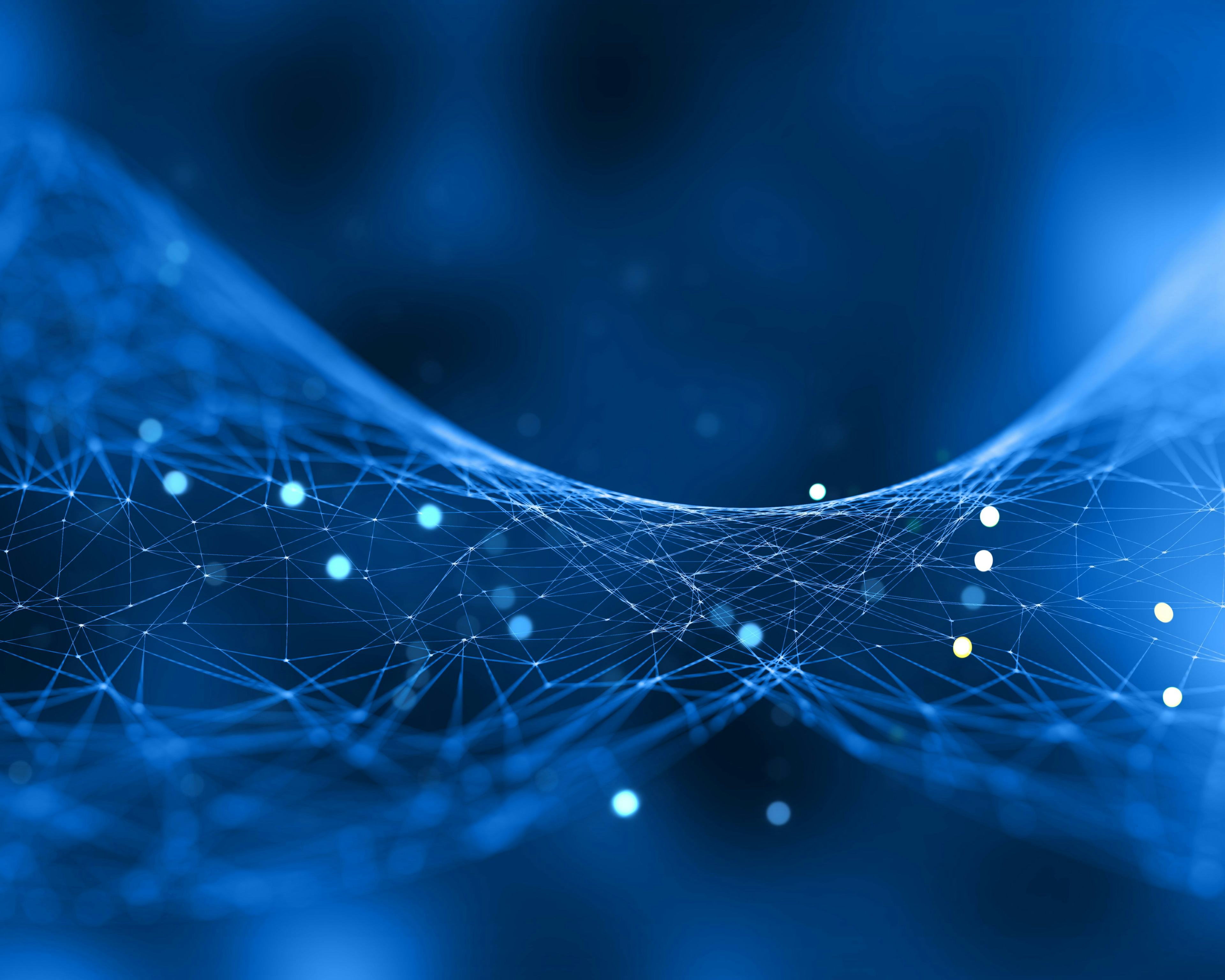 abstract blue networking lines background