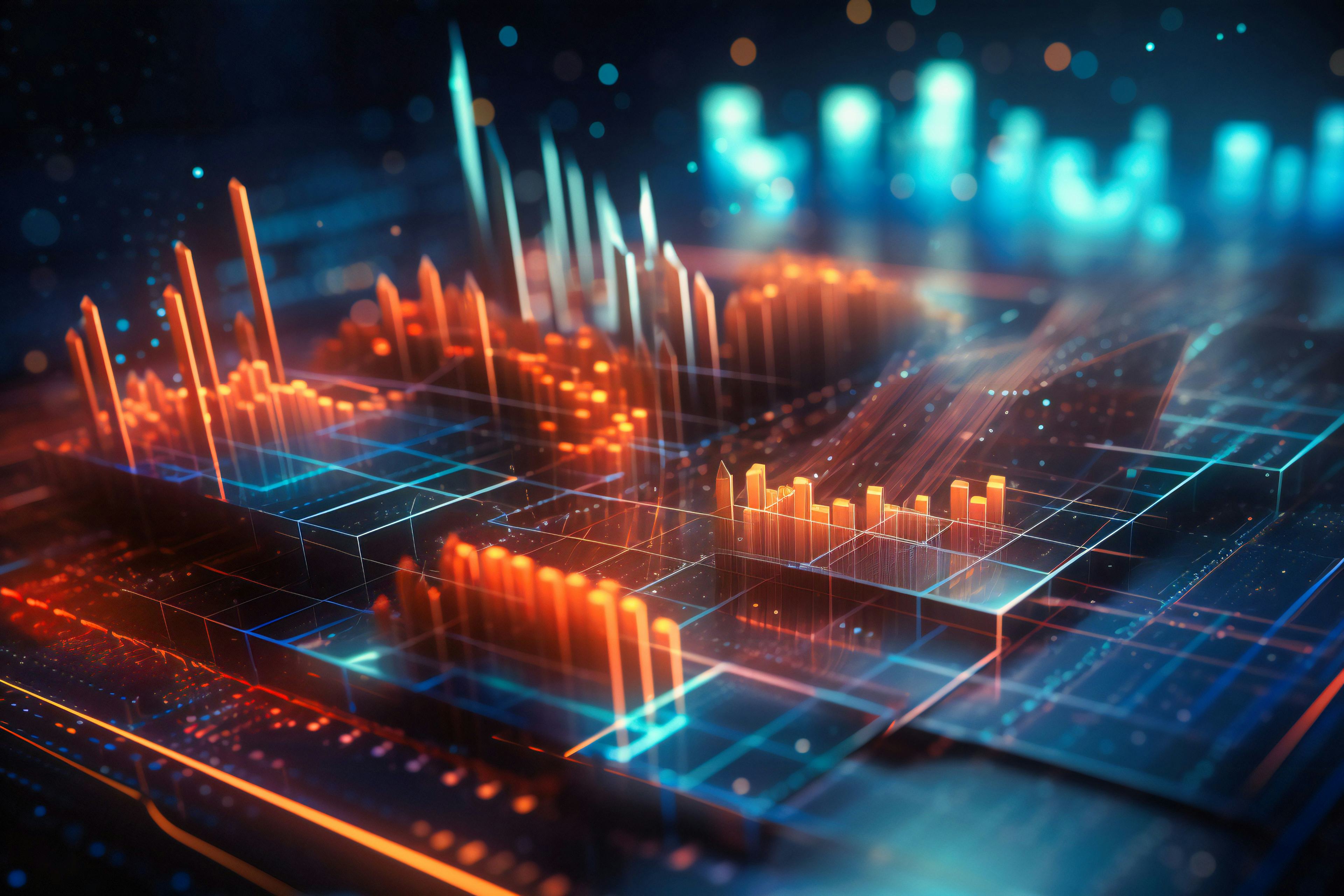 abstract background financial graph