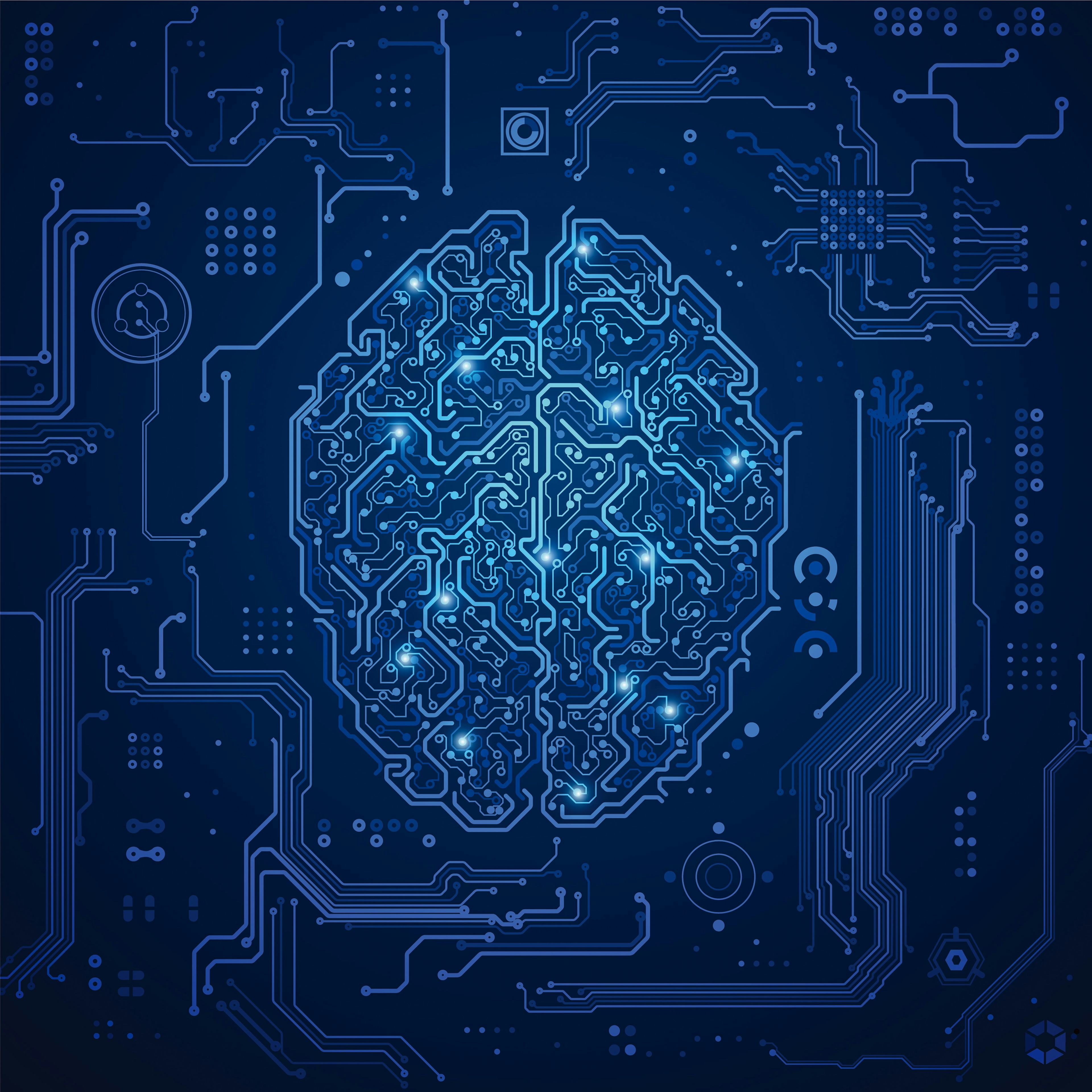 blueprint of brain network concept 