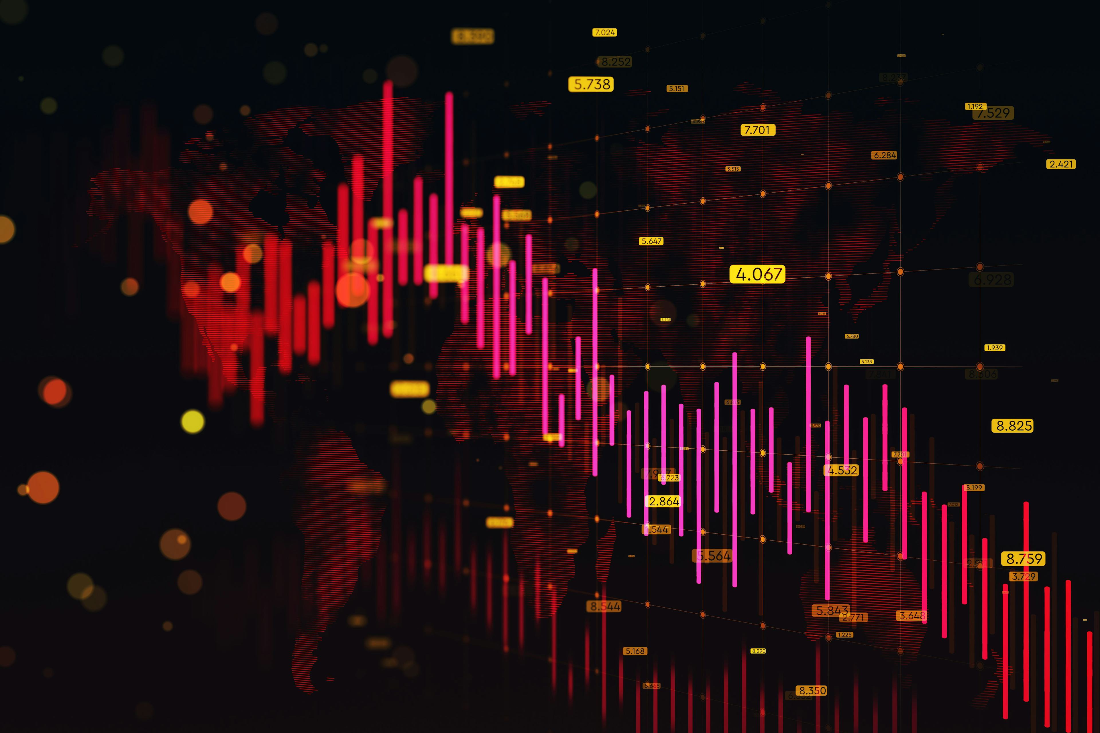 abstract stock market visuals