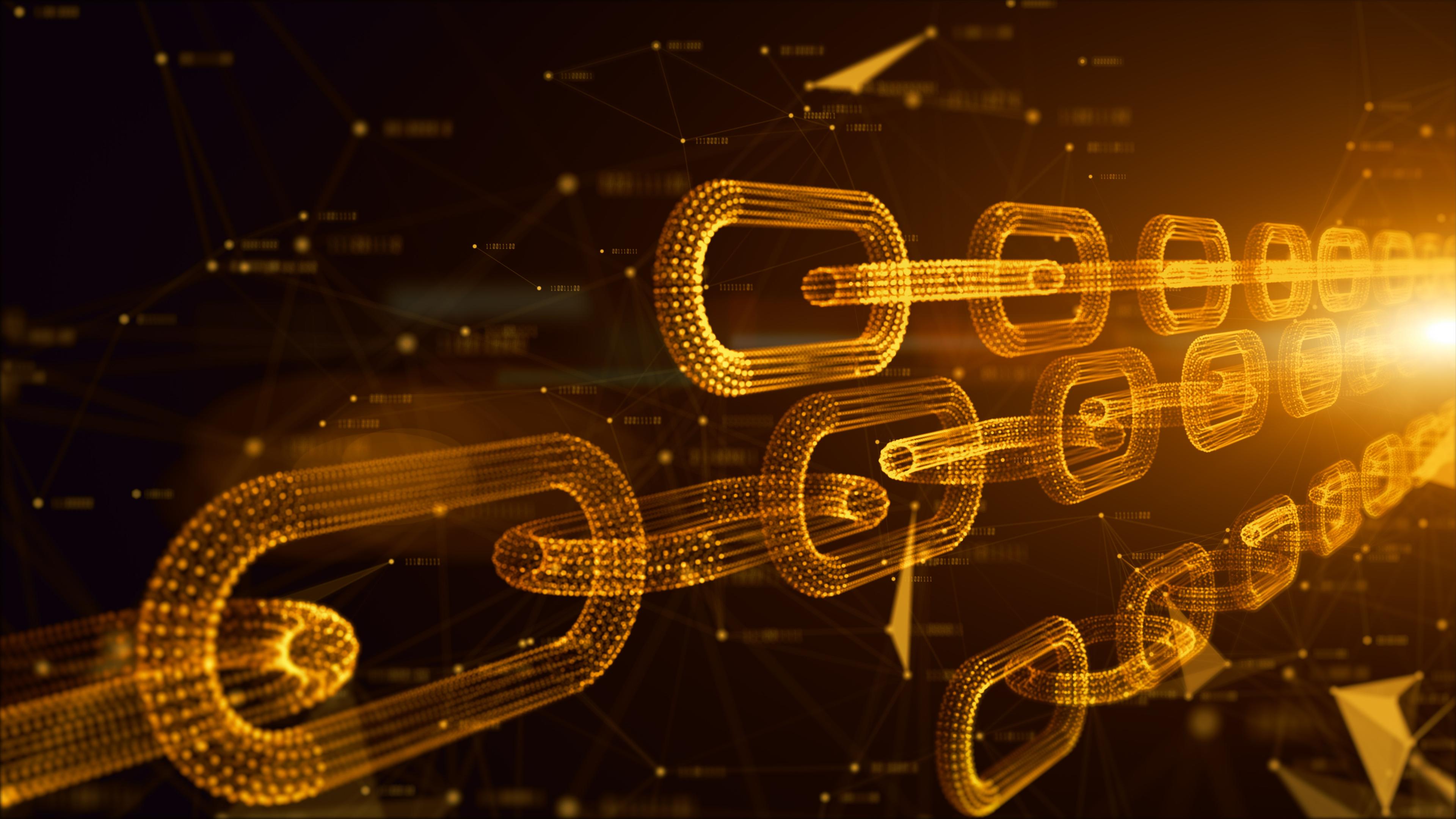 golden network chain links