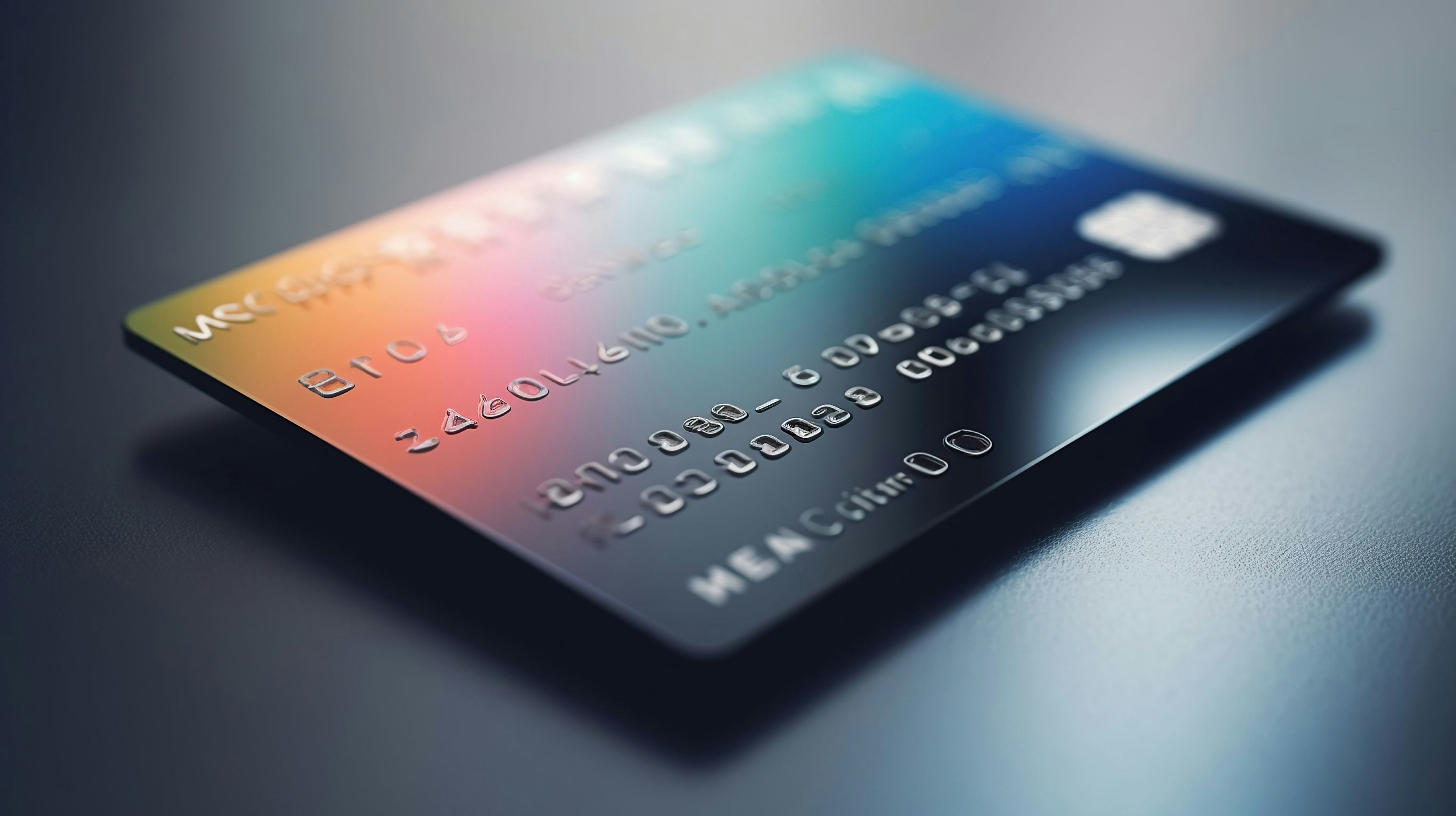 Minimalistic credit card generated ai image