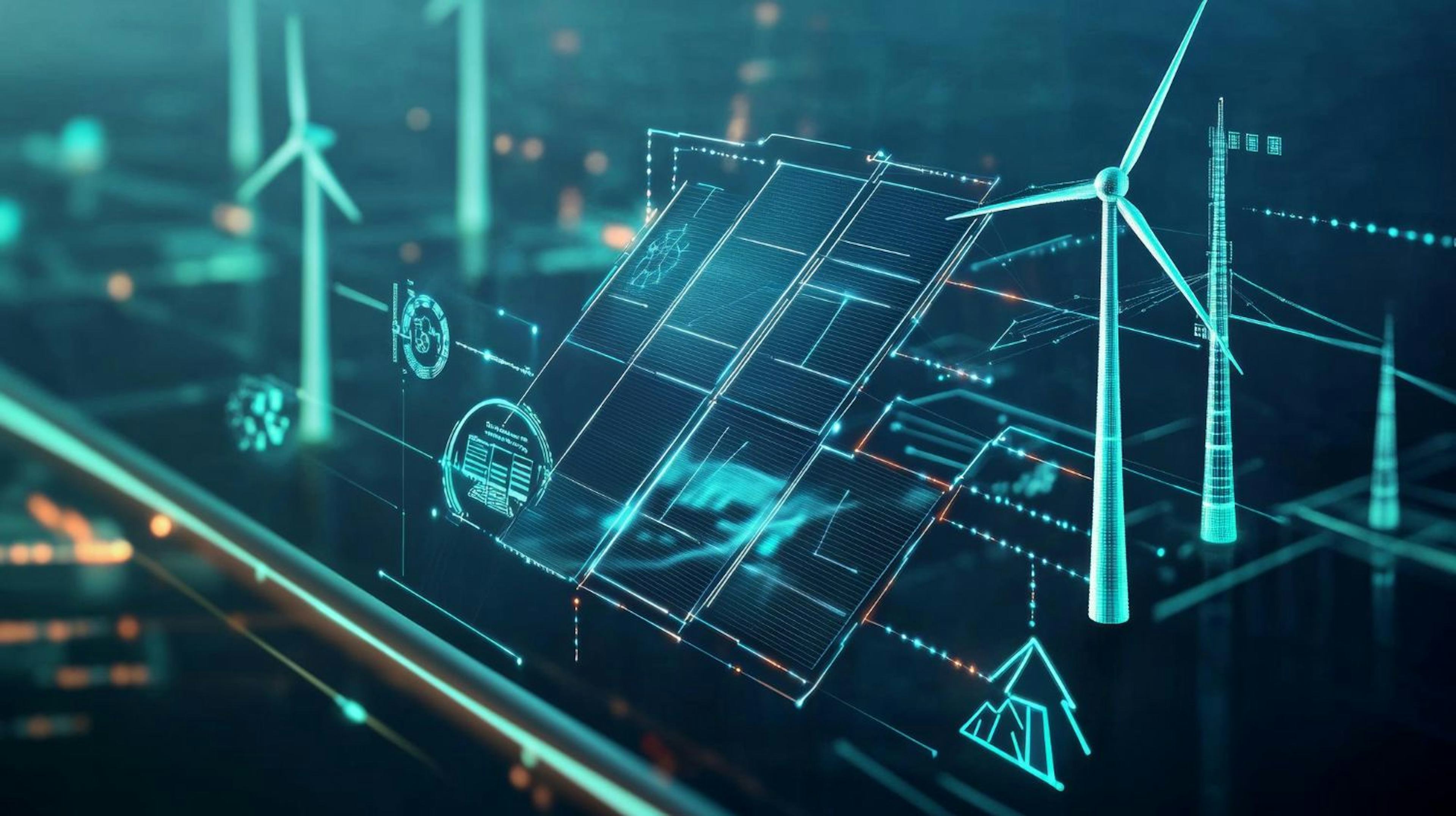 Interactive Renewable Energy Trading System Diagram